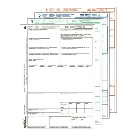 CMR Vrachtbrief Laser 4-voud [4-3-2-1] (CMR)