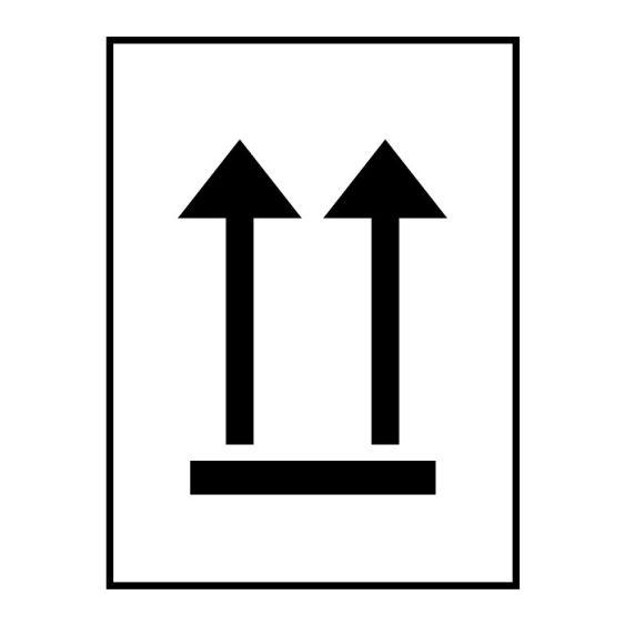This side up behandelingsetiket